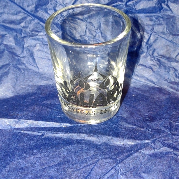 Old vintage collectible shot glass from the Sahara in Las Vegas
